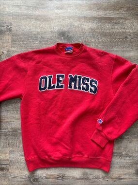 Ole Miss Vintage Look Crewneck Sweatshirt